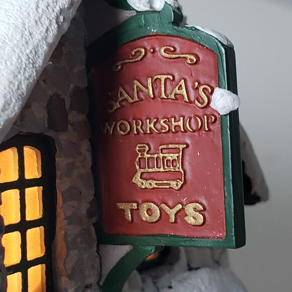 Thomas Kinkade Hawthorne Village Santas Workshop Toys & Horse Sleigh Christmas - Picture 7 of 16